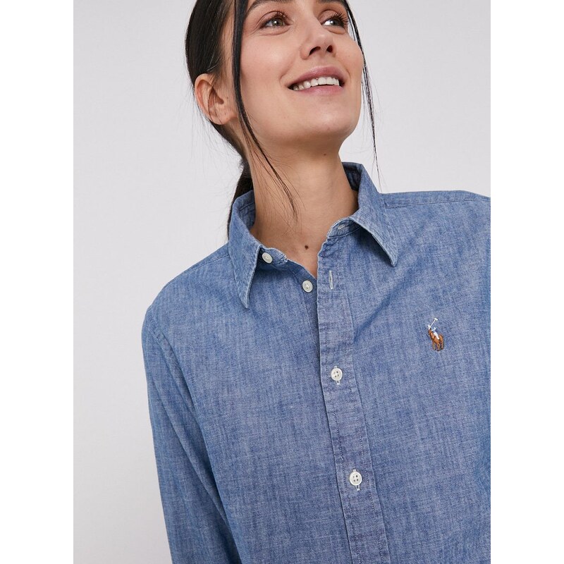 Bavlnená košeľa Polo Ralph Lauren dámska,regular,s klasickým golierom,211806182001