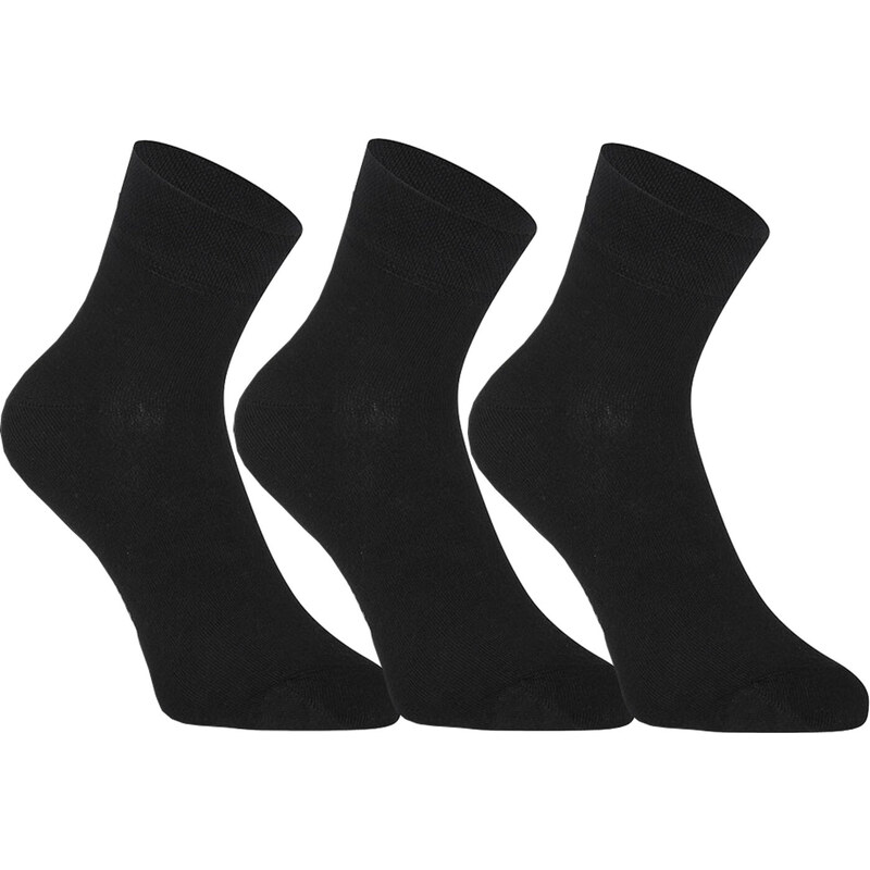 3PACK ponožky Styx členkové bambusové čierne (3HBK960) 27933165