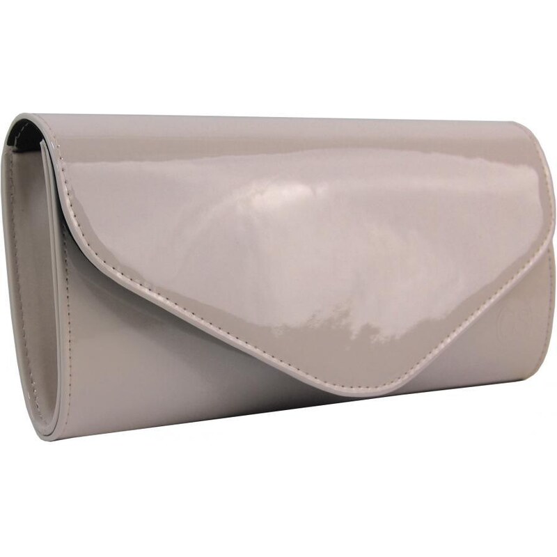 Dámska listová kabelka SP107 latté hnedý lak GROSSO 43587707