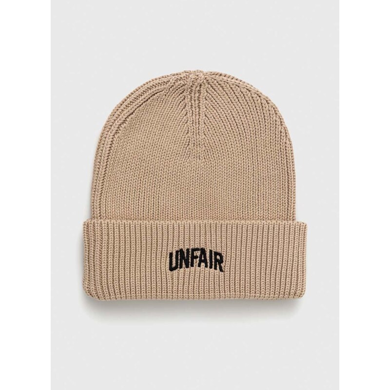 bavlnená čiapka Unfair Athletics , béžová farba, bavlnená