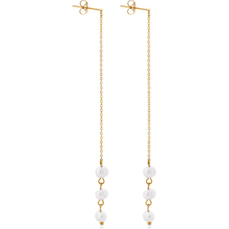 Troli Dlhé pozlátené náušnice s pravými perlami VAAJDE2023196G 67018432