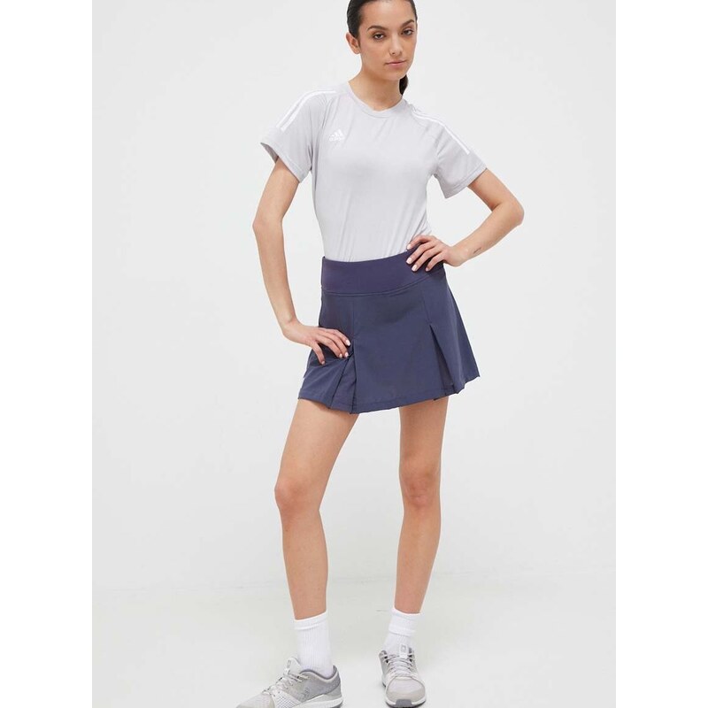 Športová sukňa adidas Performance Club mini, áčkový strih