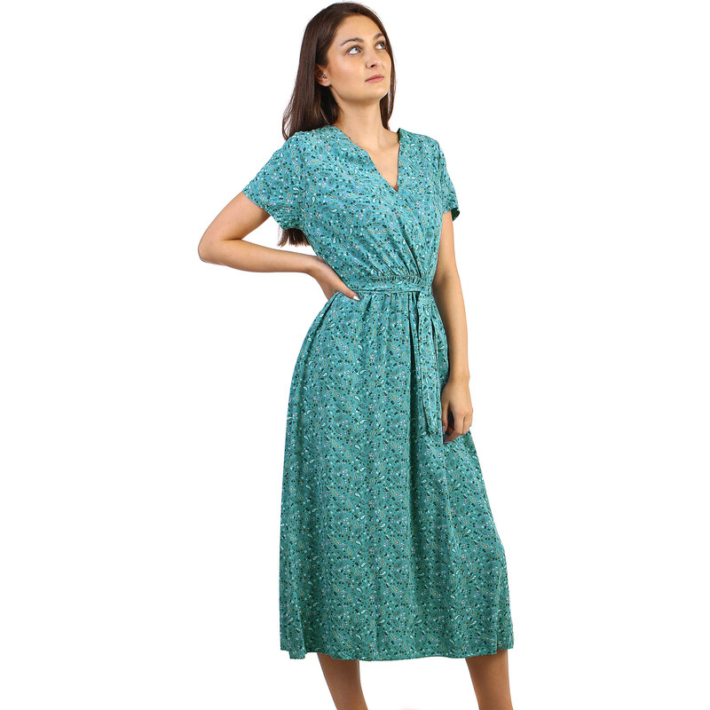 Glara Kvetinové dámske maxi šaty 43422342