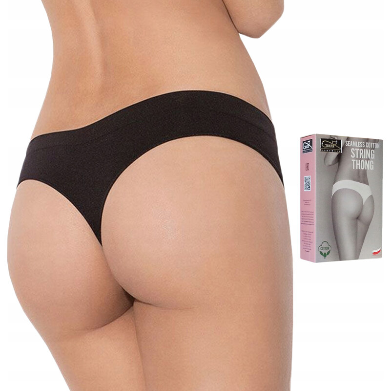 Dámske tangá SEAMLESS COTTON STRING THONG - Gatta 65714322