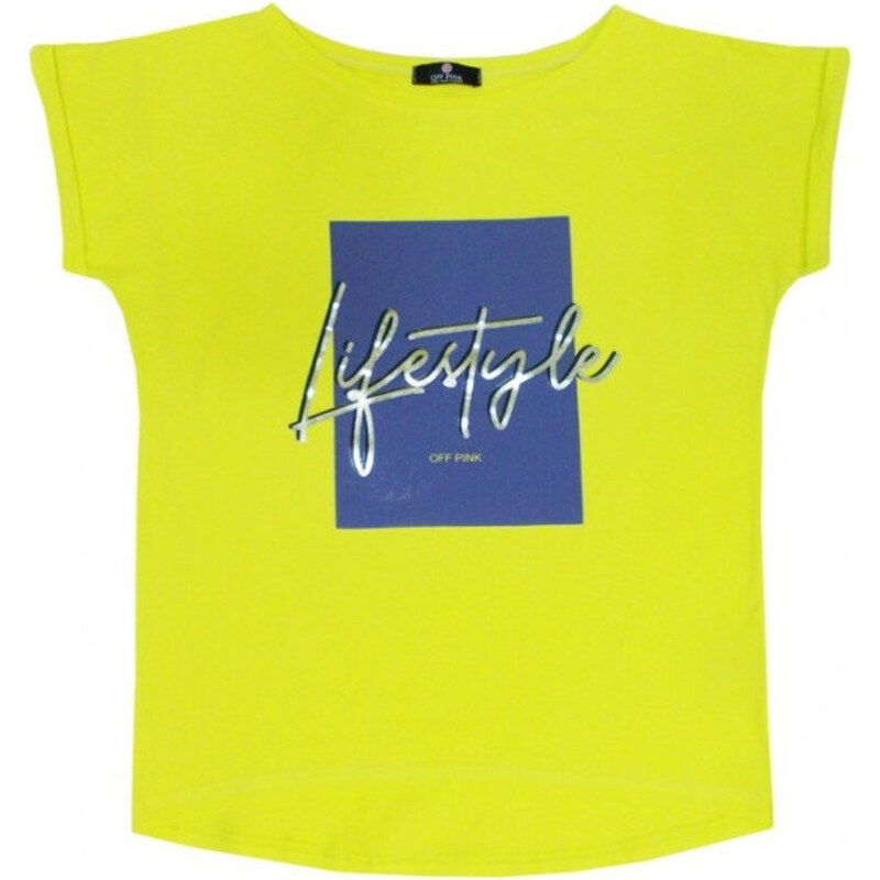 Dámske tričko LIFESTYLE nenónovo zelené - Off Pink 43475989