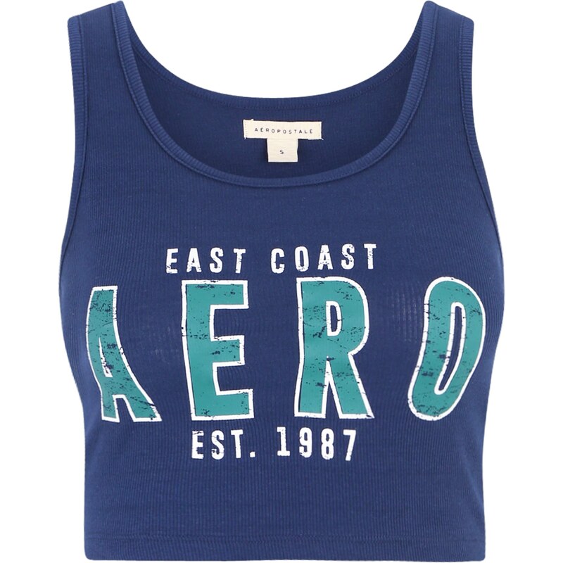 AÉROPOSTALE Top DENVER námornícka modrá / pastelovo modrá / biela 45718403