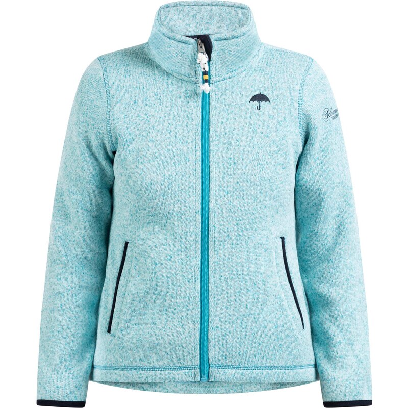 Schmuddelwedda Flisová bunda tyrkysová / svetlomodrá / čierna 54244377
