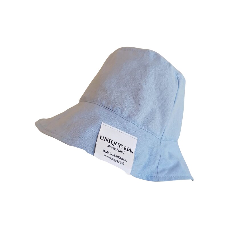 UNIQUE KIDS Bavlnený klobúk MODRÝ 65138031
