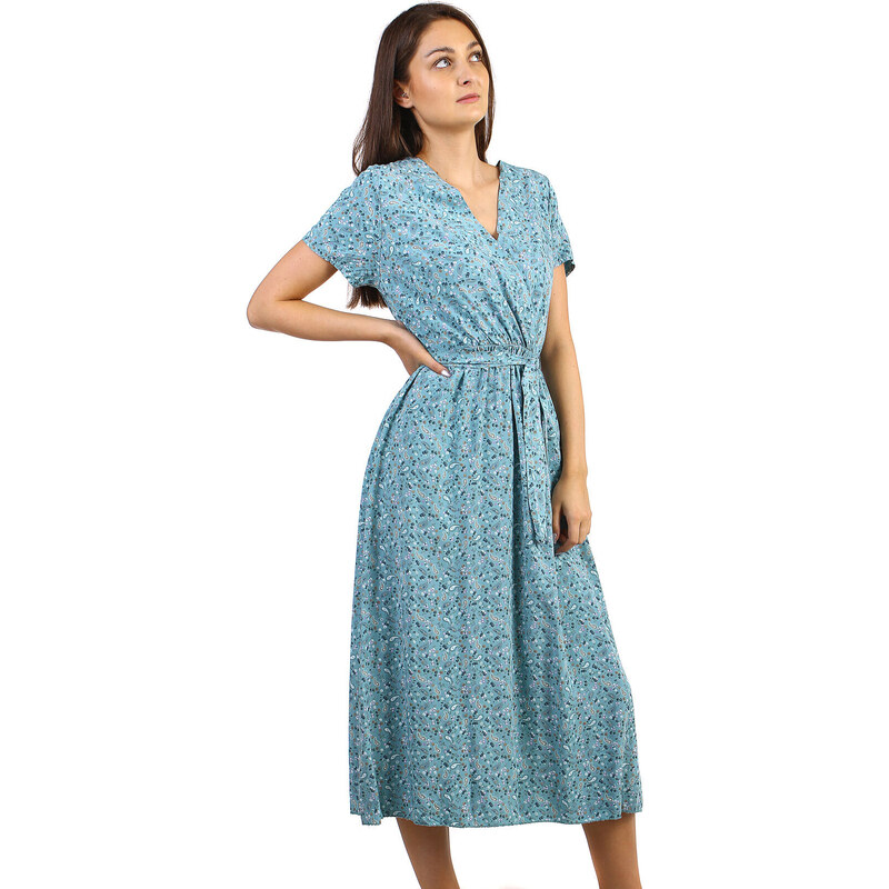 Glara Kvetinové dámske maxi šaty 12971559