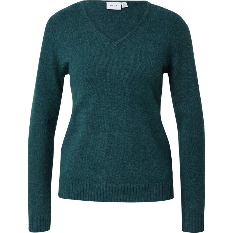 VILA Sveter VIRil tmavozelená 63956488