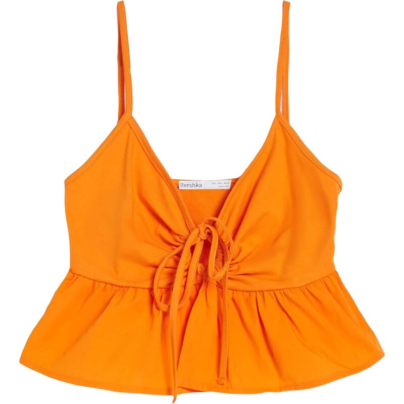 Bershka Top oranžová 45477384