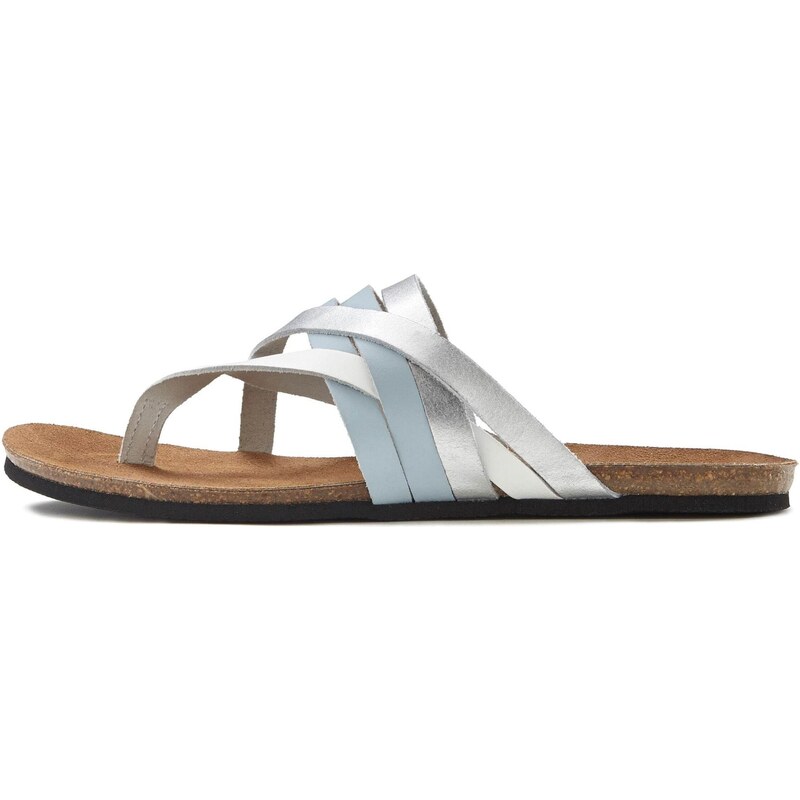 LASCANA Žabky svetlomodrá / strieborná / biela 54251575