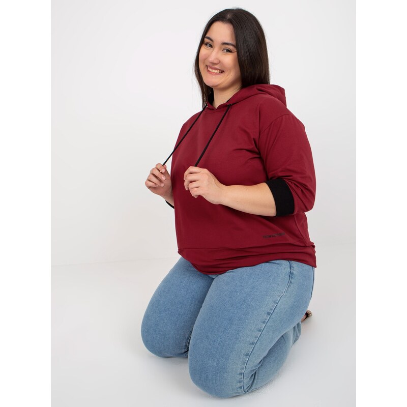 RELEVANCE Tunic-RV-TU-8241.54P-burgundy 64686244