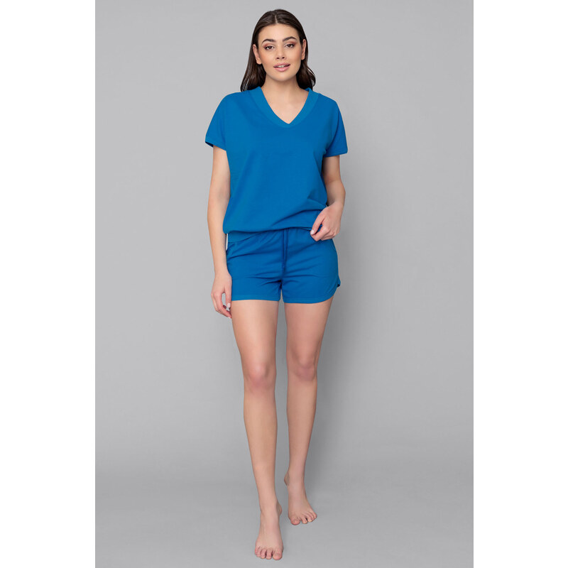 Italian Fashion Dámska tepláková súprava krátka Etna zafírová, Farba 43525575