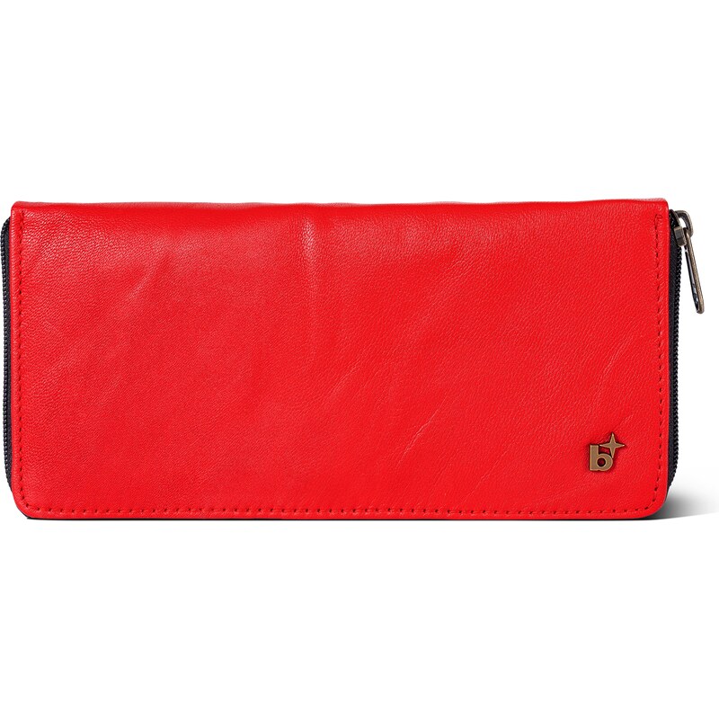 Bagind Donna Red - Dámska i pánska kožená peňaženka červená, ručná výroba