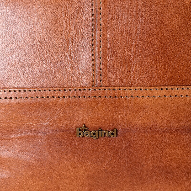 Bagind Bindi - Dámska kožená kabelka hnedá, ručná výroba
