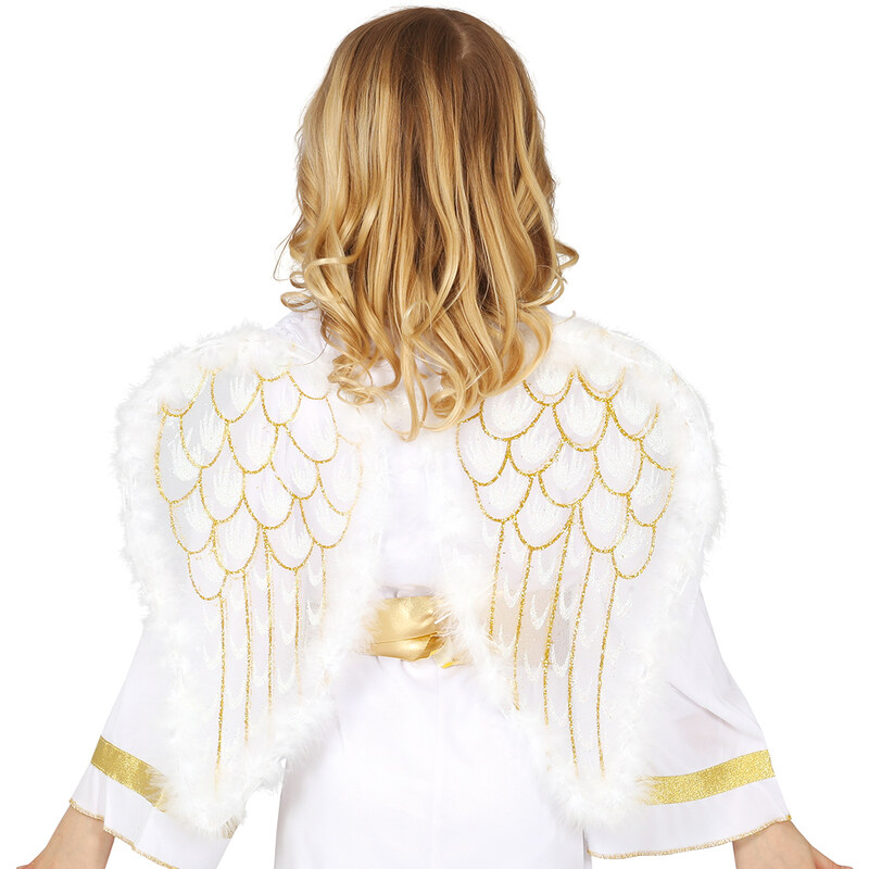 Guirca Anjelské krídla - bielo/zlaté