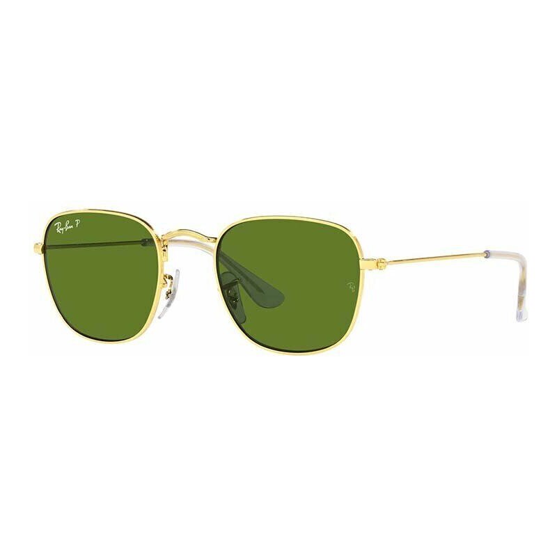Detské slnečné okuliare Ray-Ban Frank Kids zelená farba, 0RJ9557S-Polarized