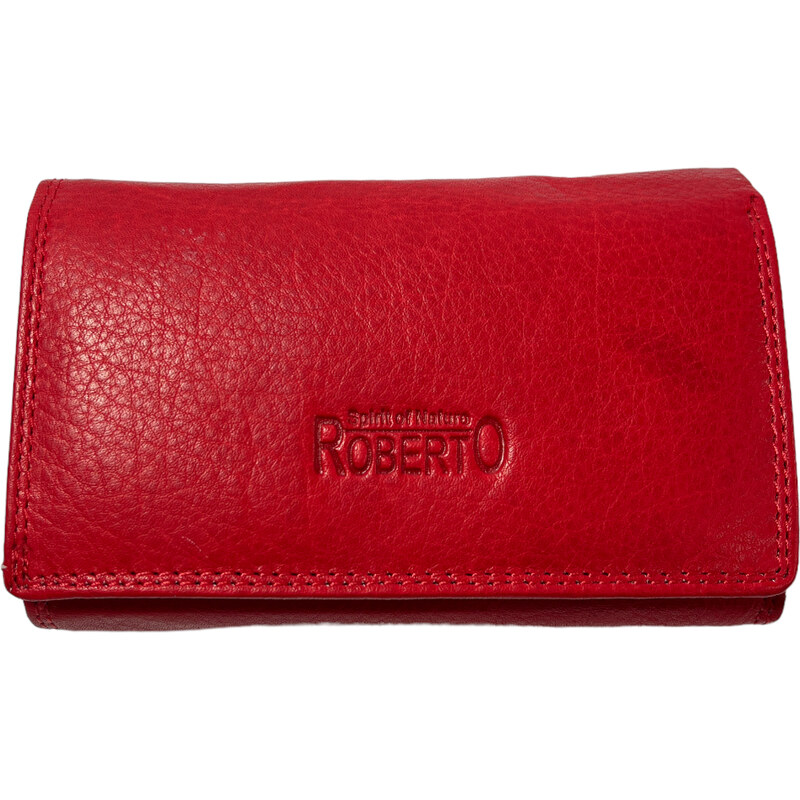 Dámská kožená peňaženka Roberto - červená 3173