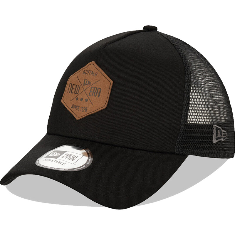 New Era Patch Black A-Frame Trucker Cap - Unisex - Čapica New Era - 66364770