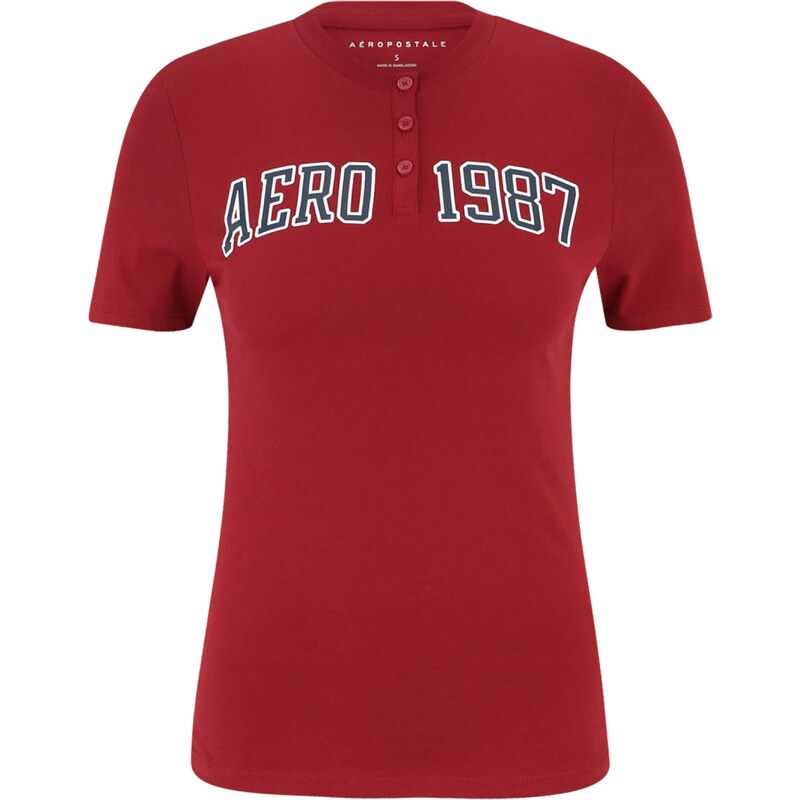 AÉROPOSTALE Tričko námornícka modrá / burgundská / biela 44446184