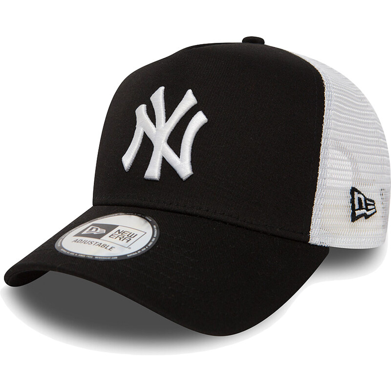 New Era Yankees Clean Black A-Frame Trucker Cap 65398006