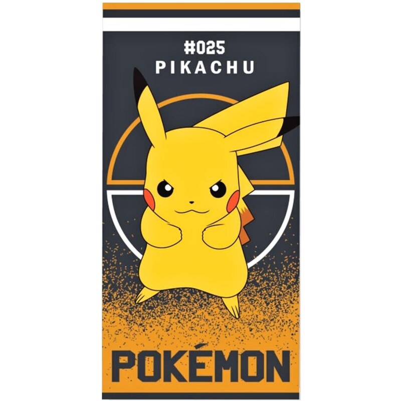 Sahinler Plážová osuška Pokémon Pikachu 025 - 100% bavlna - 70 x 140 cm