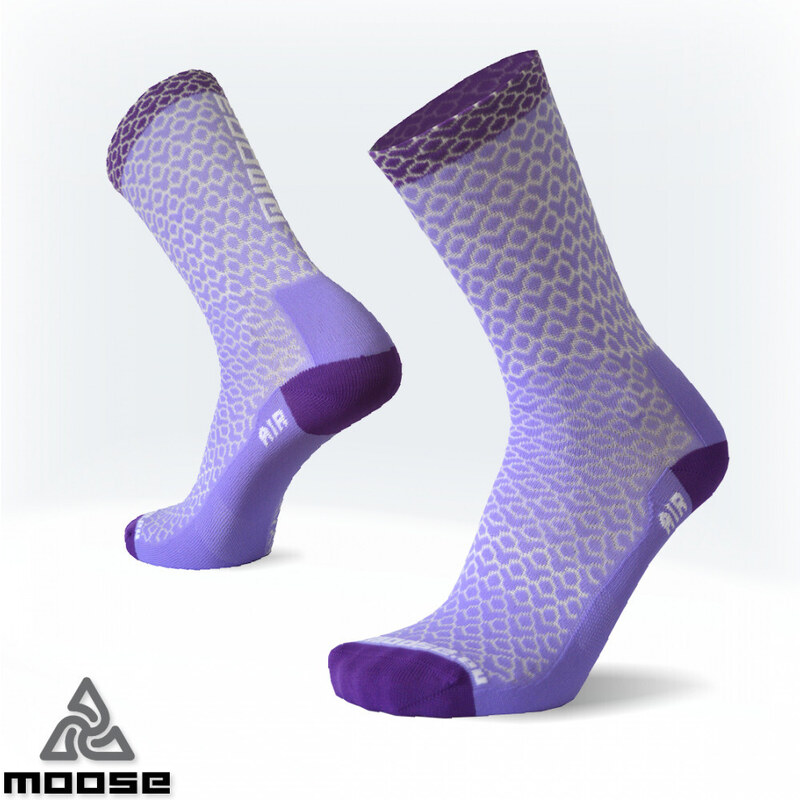 RACE AIR NEW cyklistické letné ponožky Moose Fialová XS 1 pár 47518066