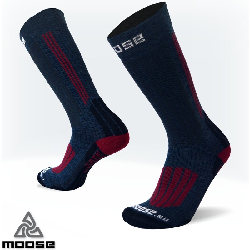 TREK turistické merino ponožky Moose Modrá XS 1 pár 43611287