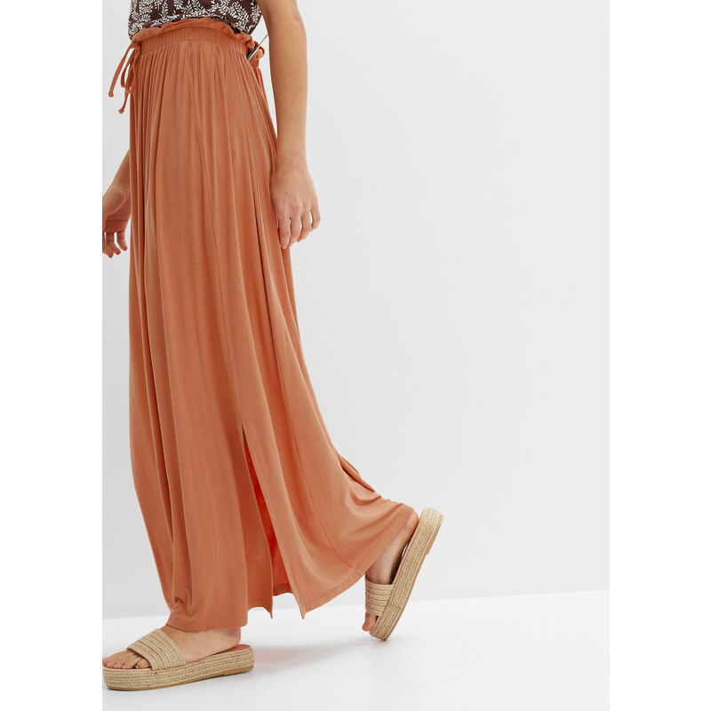 bonprix Džersejová sukňa, farba oranžová