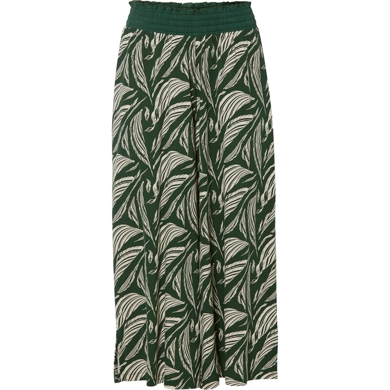 bonprix Džersejové nohavice z bavlneno-viskózového mixu, farba zelená 45818169