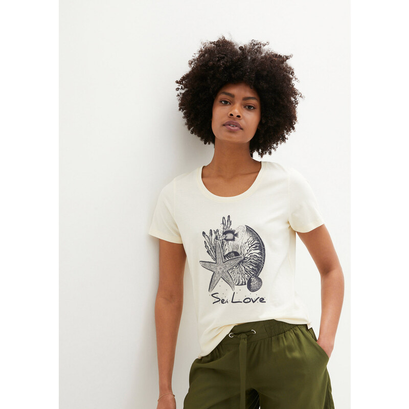 bonprix Tričko Sea Love, farba biela 44797277