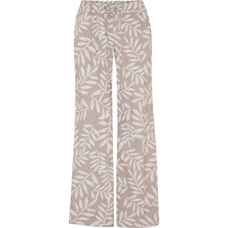 bonprix Palazzo nohavice s potlačou, farba hnedá 44886689