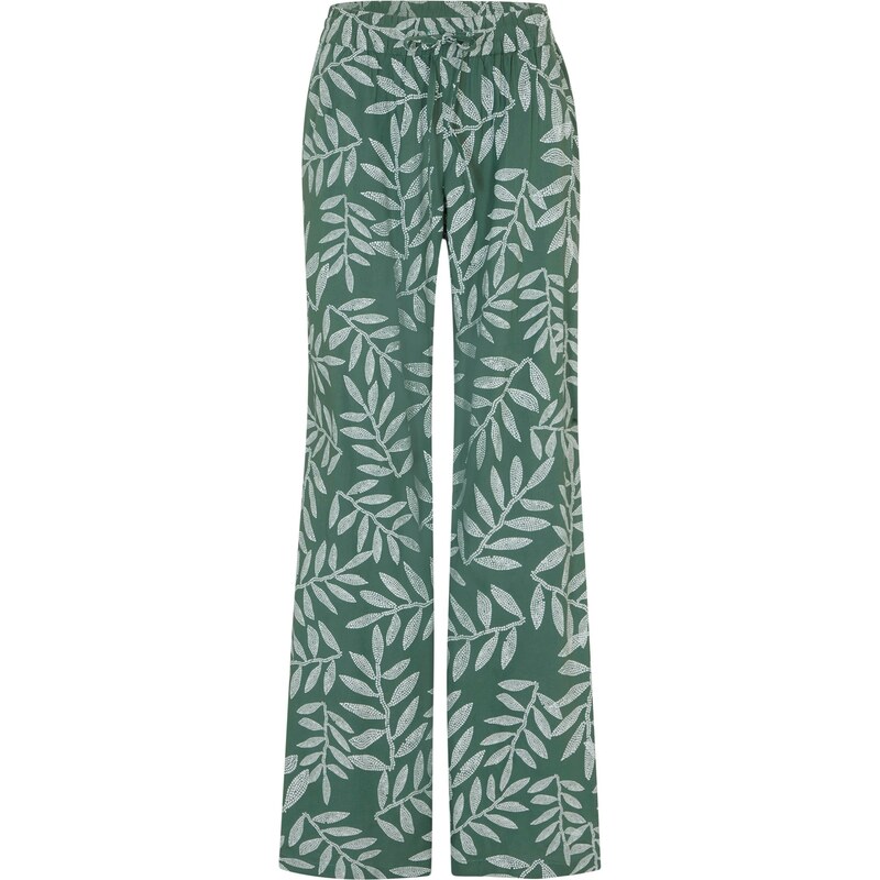 bonprix Palazzo nohavice s potlačou, farba zelená 52800253