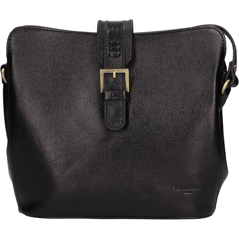 Kožená dámska crossbody kabelka Hexagona 111960 - čierna 43628082