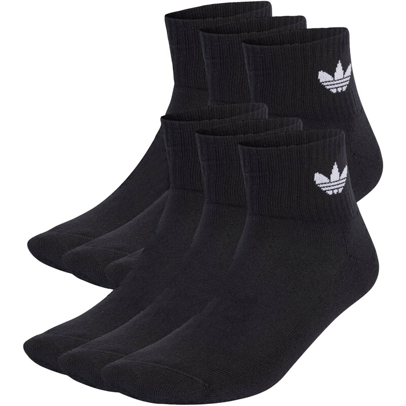 ADIDAS ORIGINALS Ponožky Mid Ankle 6 Pairs čierna / biela 47829466