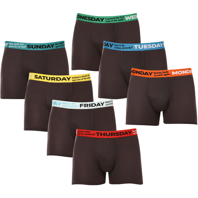 7PACK pánske boxerky Gianvaglia čierne (GVG-5068) 40923948