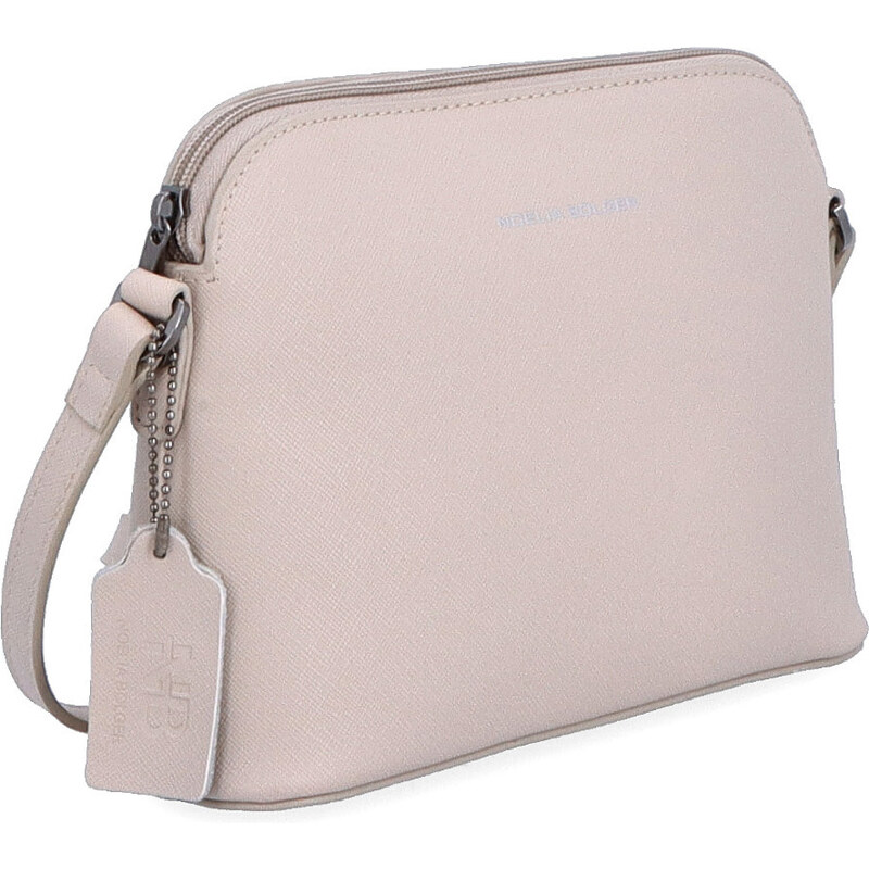 Kožená kabelka crossbody Noelia Bolger sivá NB 0070 SS 64019988