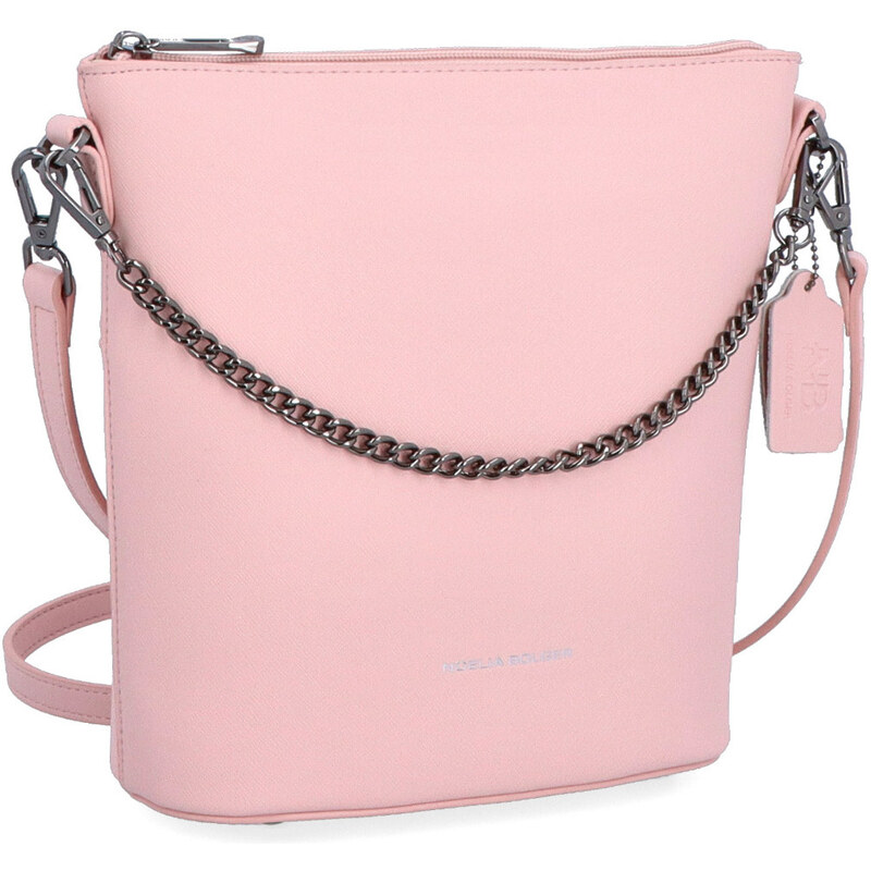 Kožená kabelka crossbody Noelia Bolger ružová NB 0041 R 64019986
