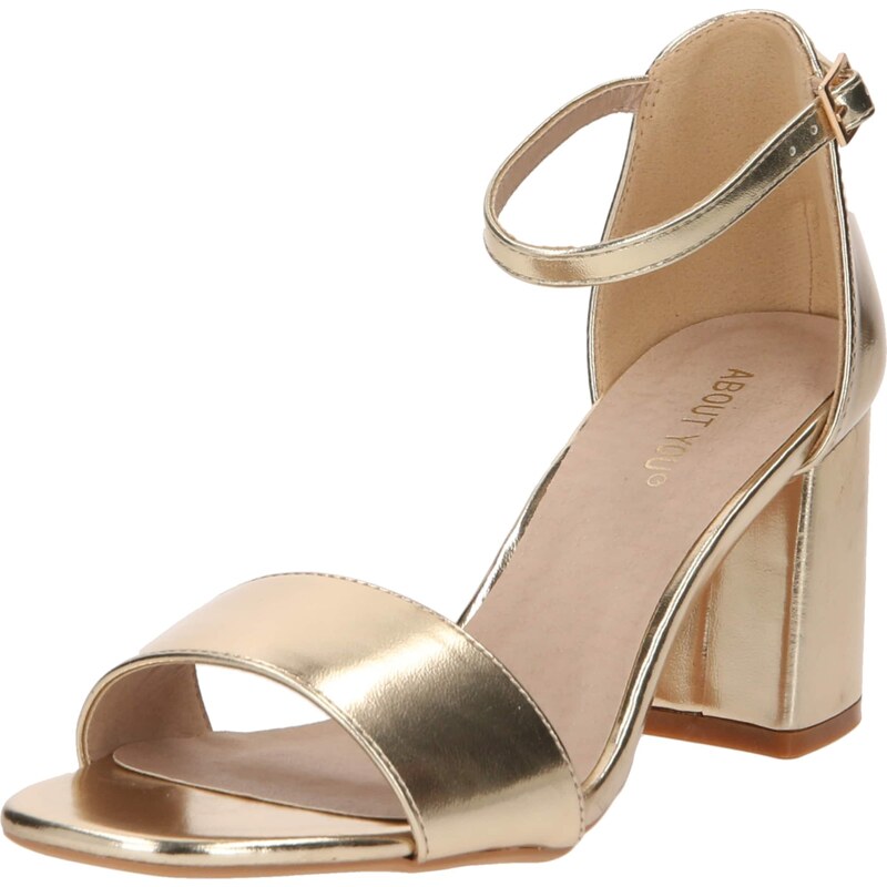 ABOUT YOU Remienkové sandále Alisha zlatá 43650503