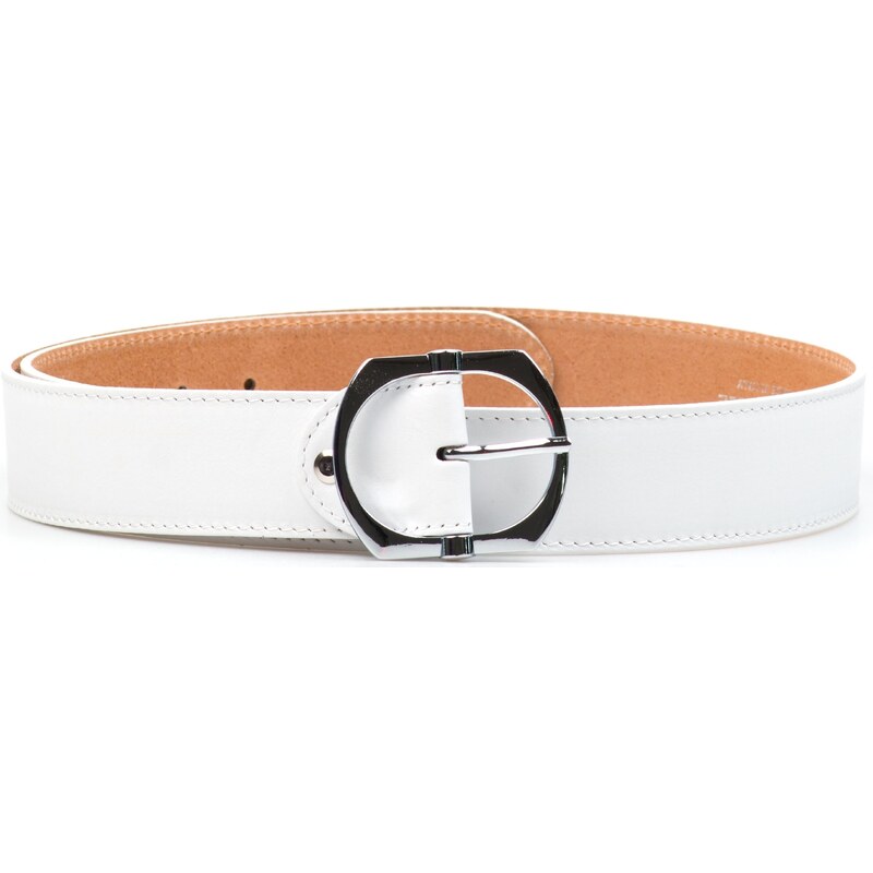 Blaire Dámsky kožený opasok biely 64988336