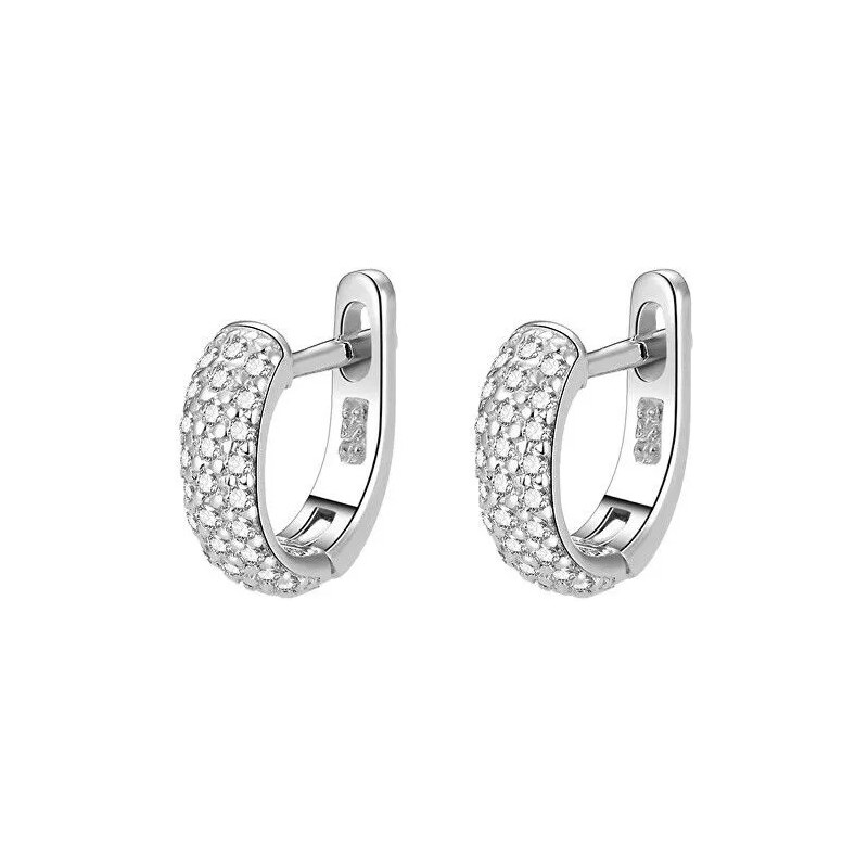 Beneto Strieborné visiace náušnice so zirkónmi AGUC1954 66588779