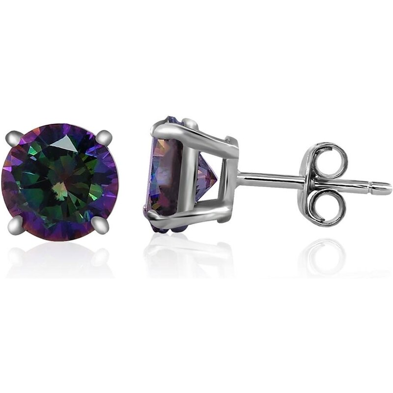 MOISS Obľúbené kôstkové náušnice so zirkónmi E000116 0,8 cm 66584201