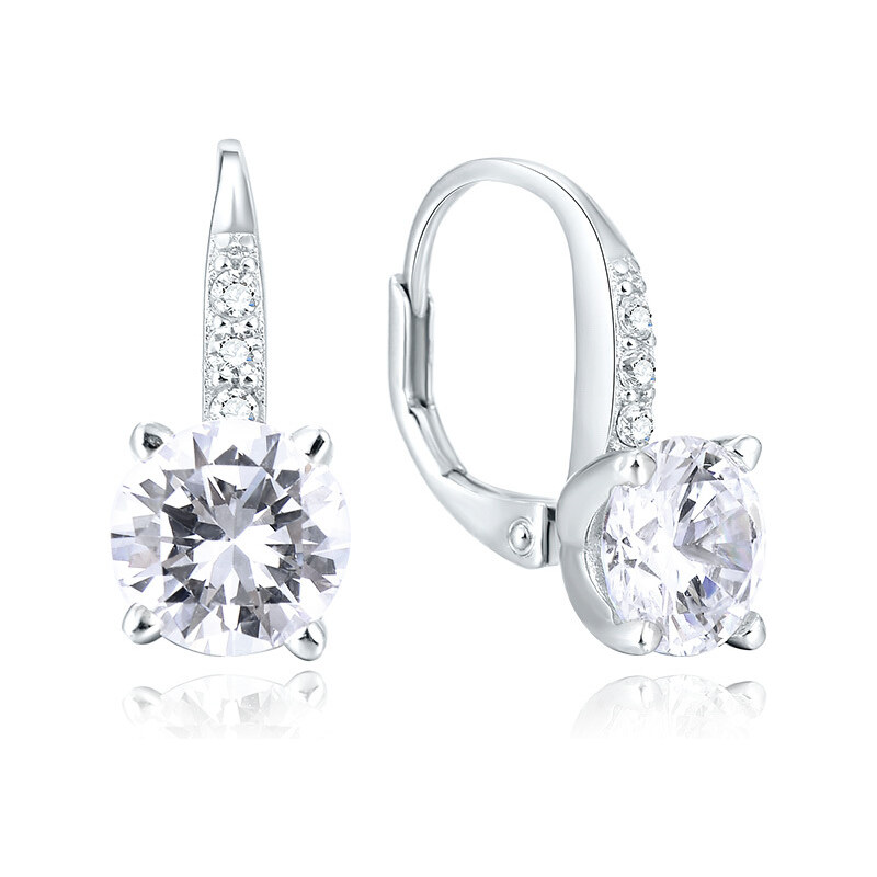 Beneto Strieborné náušnice so zirkónmi AGUC1959 66578790