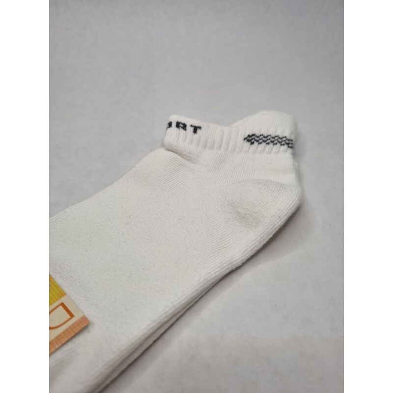 Ponožky členkové Justik Duotex biela