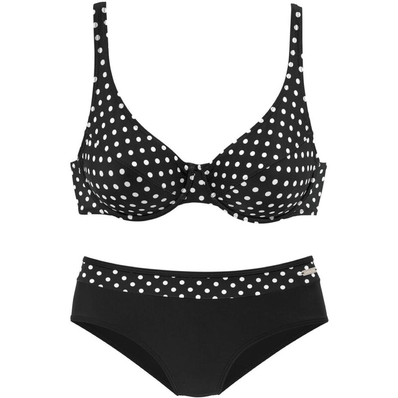 LASCANA Bikiny čierna / biela 54221263