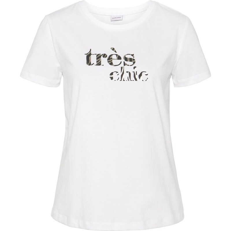 LASCANA Tričko čierna / biela 54251219