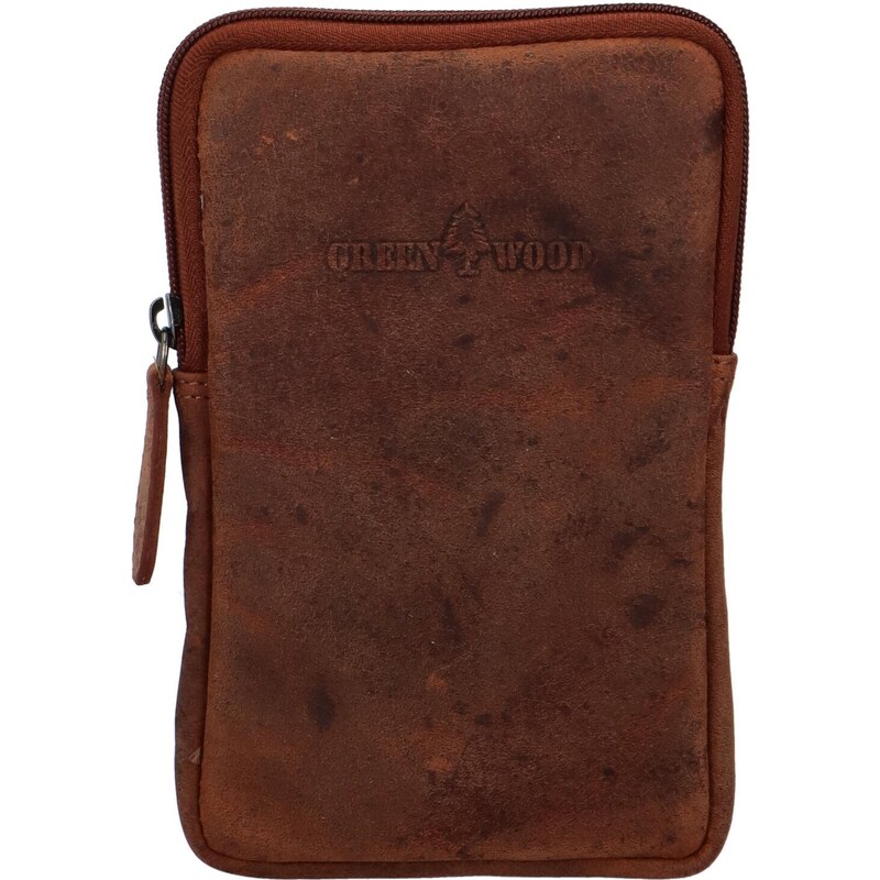 Green Wood Praktické pánske vrecko pre telefón GreenWood Alex, hnedá 66562588