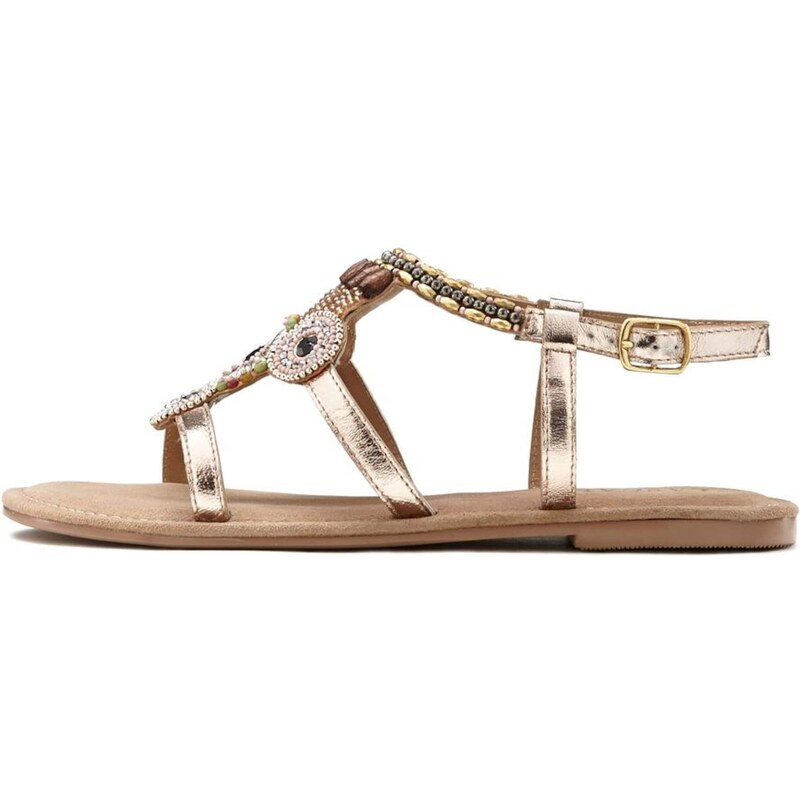 LASCANA Remienkové sandále zlatá / zmiešané farby 54223063