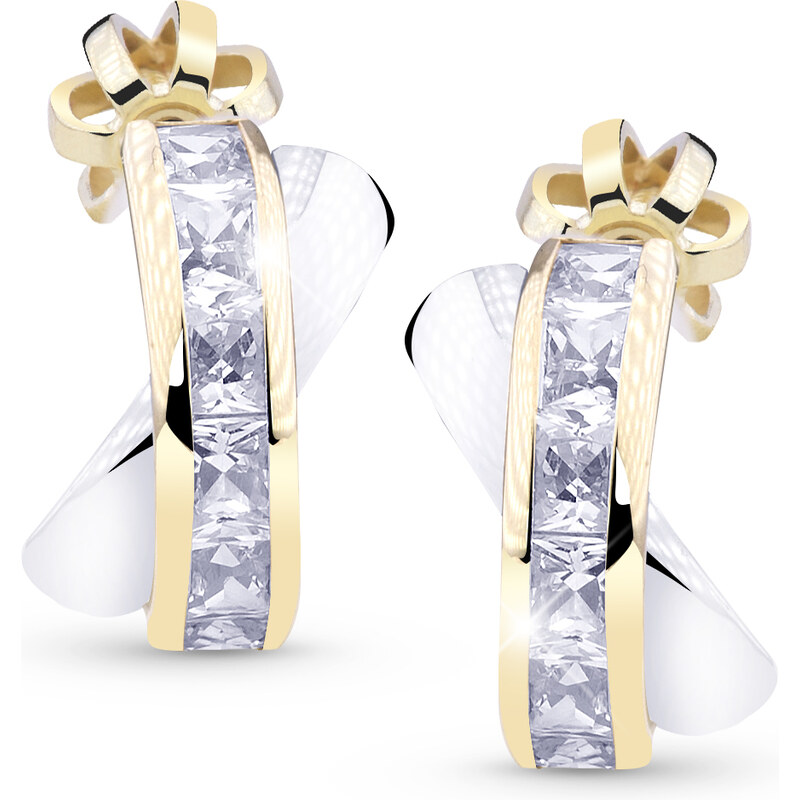 Cutie Jewellery Nadčasové polkruhové náušnice zo zlata Z5023-30-10-X 66578314